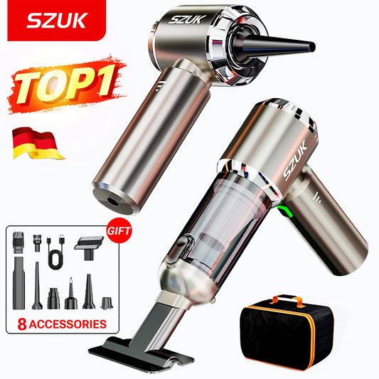 ProCar QuickClean Cordless Car Vacuum Powerful Suction Fast Cleaning Reaches Tight Spots Always Ready